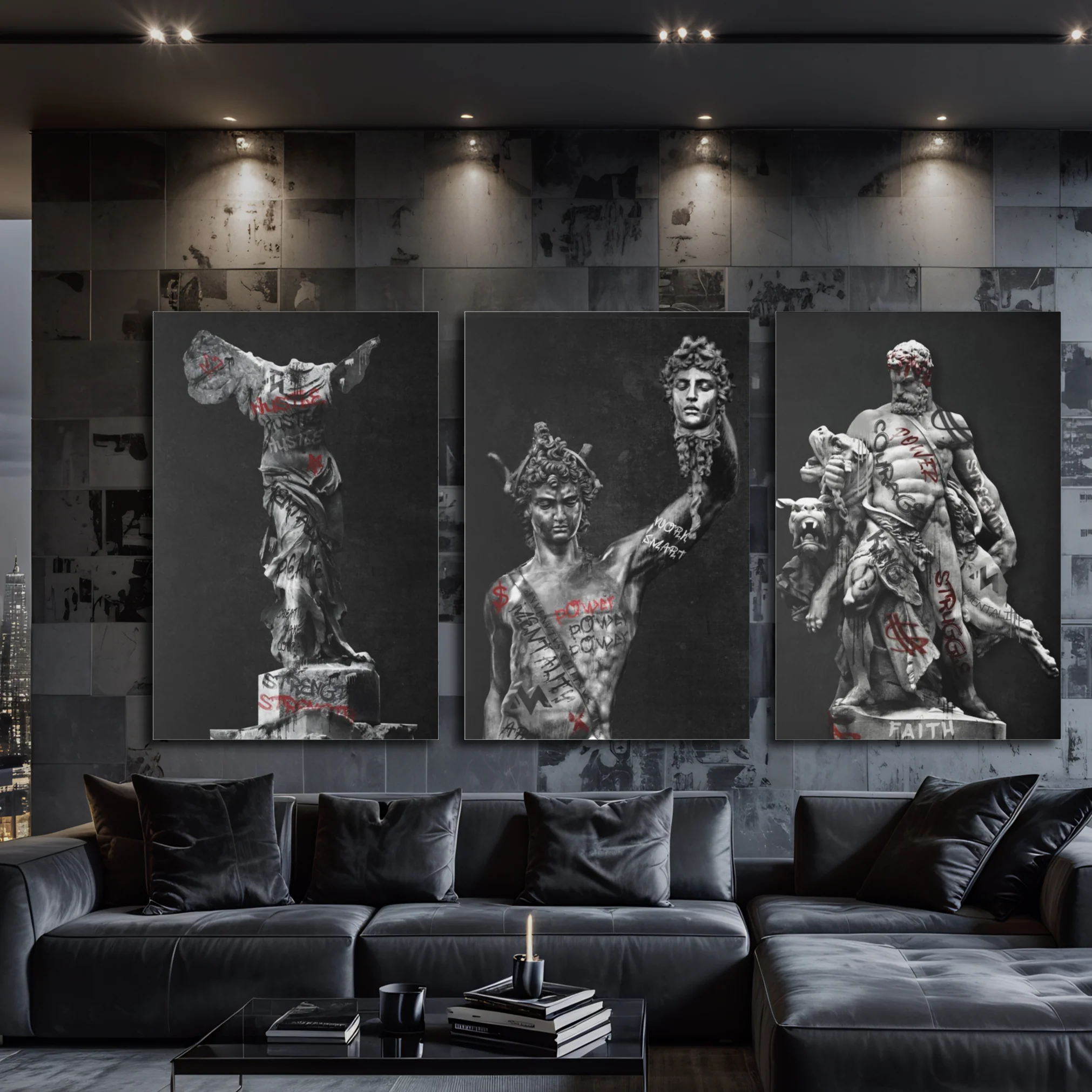'HERCULES VS. CERBERUS' Canvas - Image 5